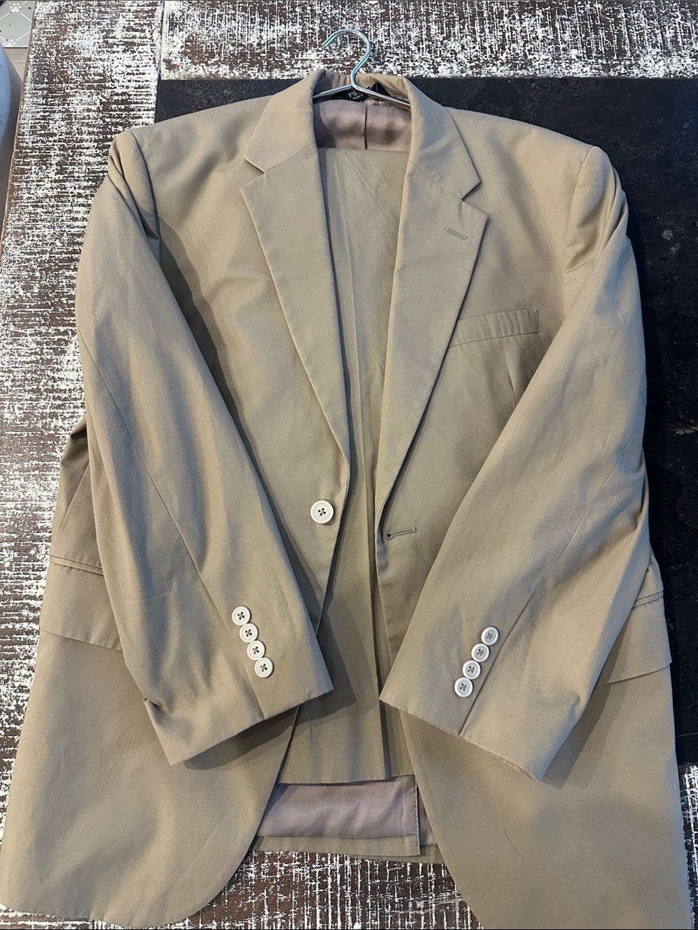Jos. A. Bank Men's Light Tan suit.